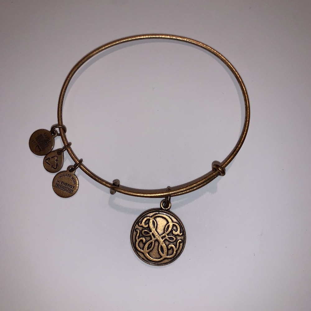 Alex and Ani Gold Charm Bangle